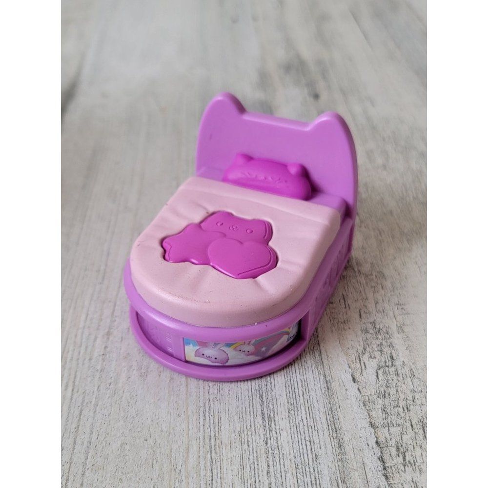 SML pink mini doll cat‎ bed toy figure accessory